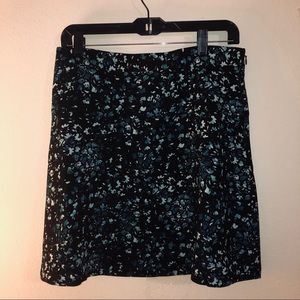 NWT Loft Blue Floral Skirt